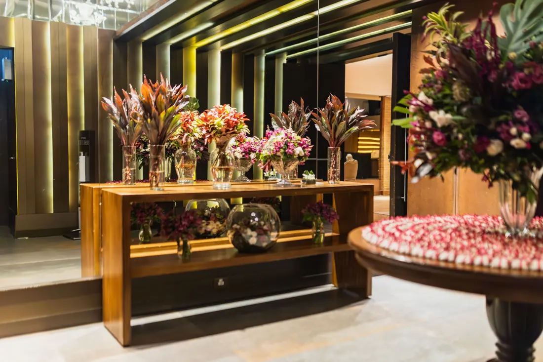 Flower Arrangement in a Foyer