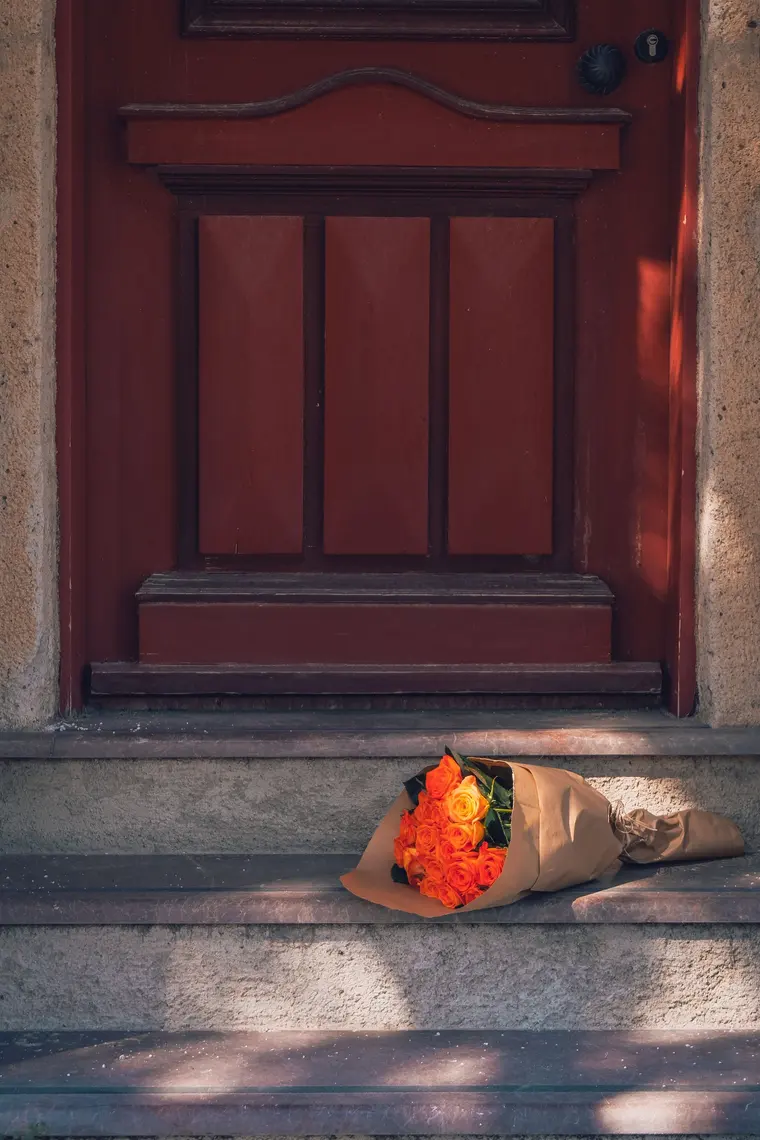 Flowers on Stairs